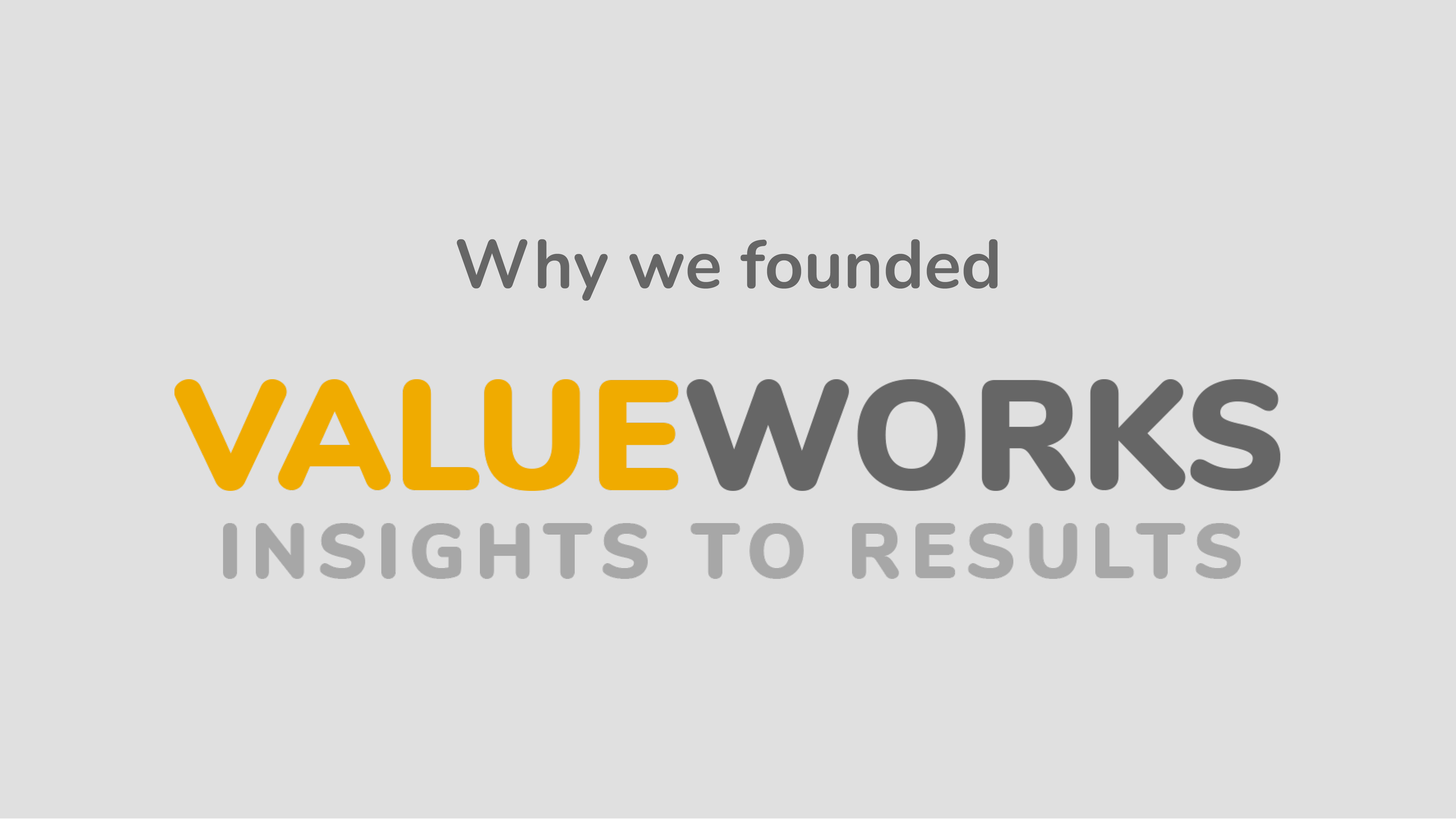 Titelbild Why we founded ValueWorks